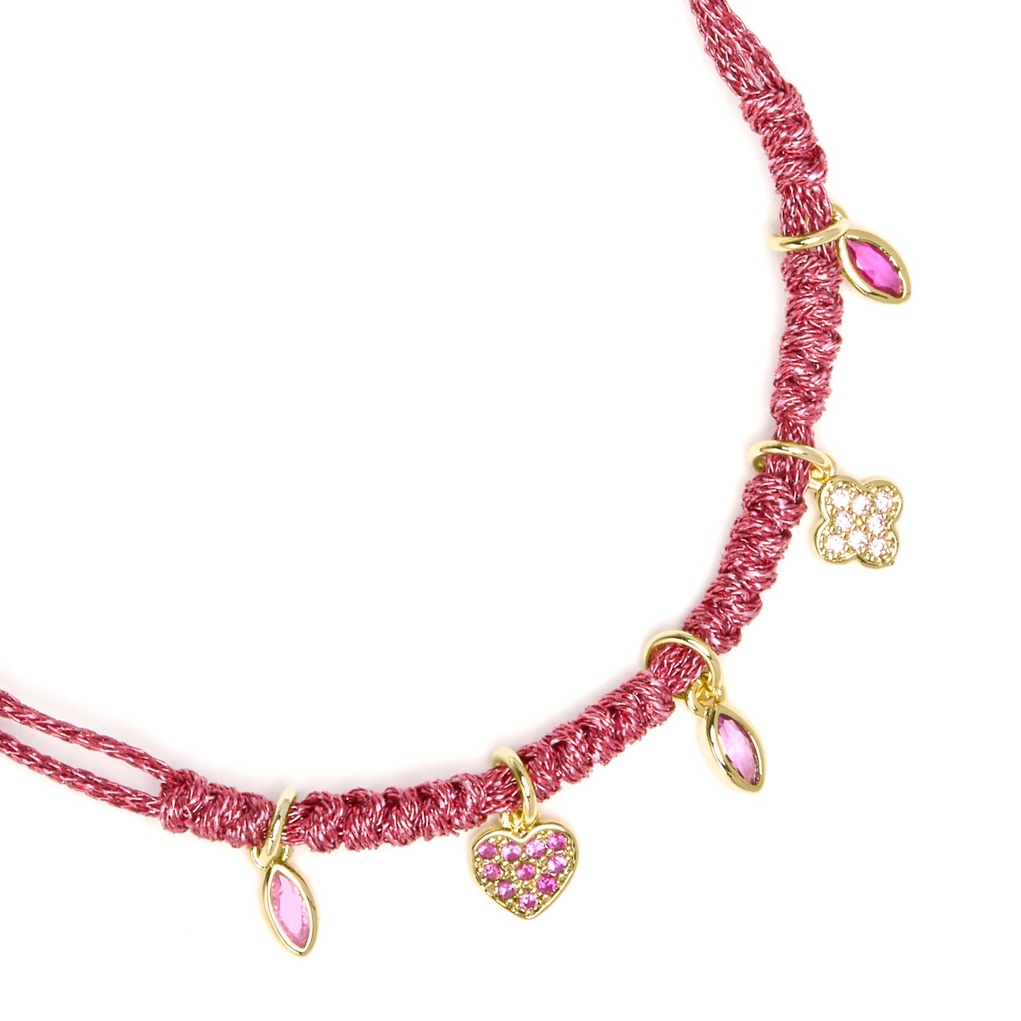 Pulsera de Plata de Ley 925 y Circonita Multicolor acabado en oro amarillo 18k - Dahu