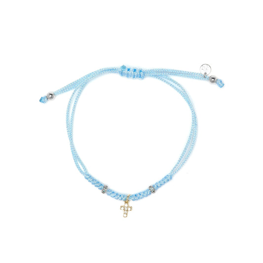 Pulsera de Plata de Ley 925 y Circonita Multicolor acabado en oro amarillo 18k - Modry