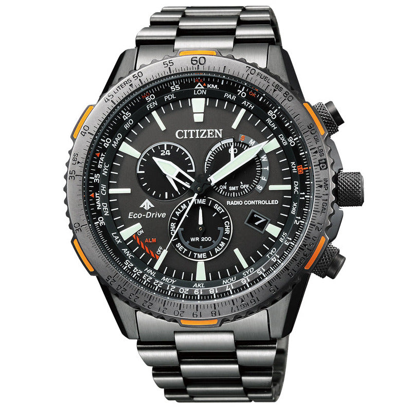 Reloj Citizen Radiocontrolado Negro Acero