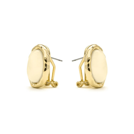 Pendientes de Ojo de Gato acabado en oro amarillo 18k - Kadrea