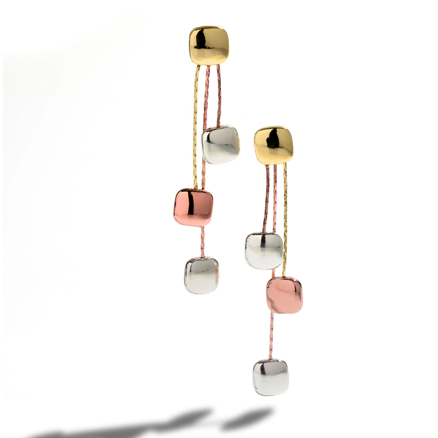 Pendientes acabados en oro amarillo 18K - Daphus