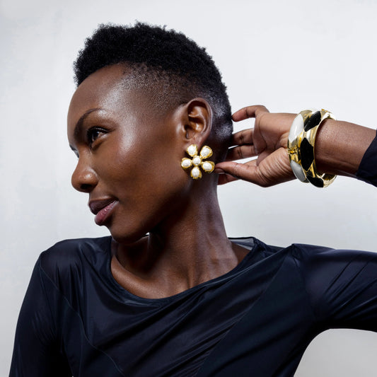 Pulsera acabada en rodio - Yilub