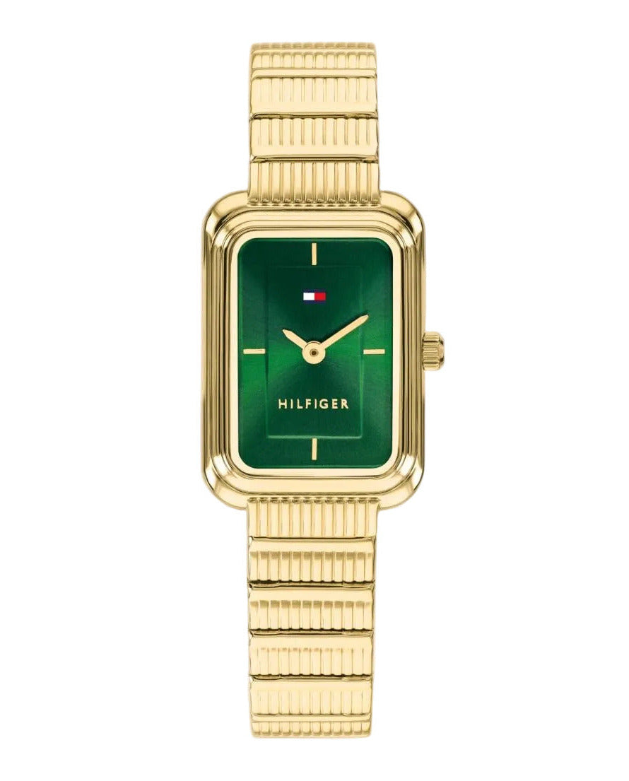 Reloj de mujer Tommy Hilfiger Daisy 1782934 dorado con esfera verde, vista frontal
