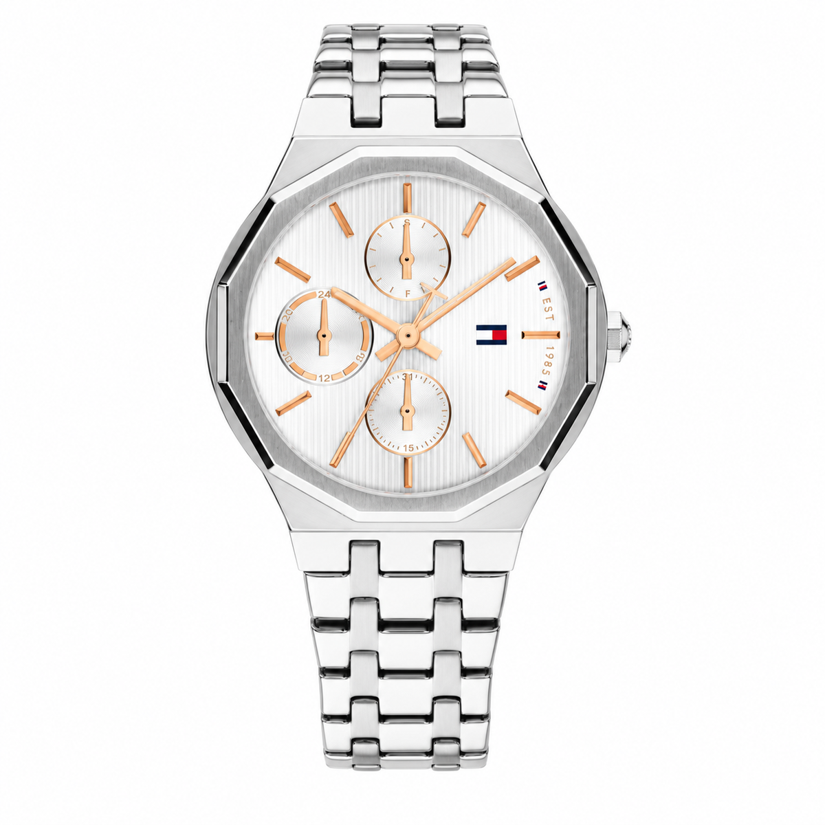 Reloj Tommy Hilfiger Mackenzie 1782936, vista frontal sobre fondo blanco