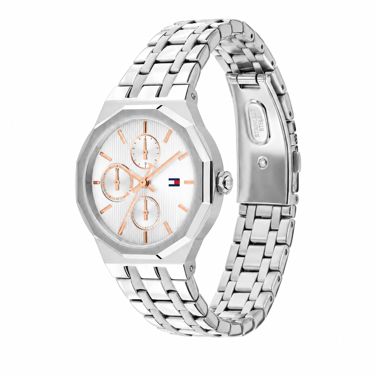 Reloj Tommy Hilfiger Mackenzie 1782936, vista en perspectiva sobre fondo blanco