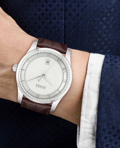 Reloj Hugo Boss Principle - Elegancia clásica en acero y cuero