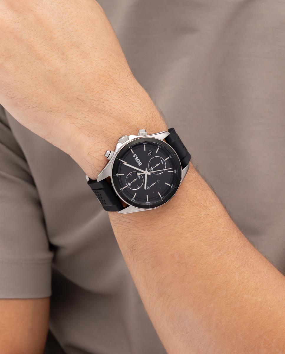 Reloj BOSS Bossletic 1514334 - detalle puesto en la muñeca