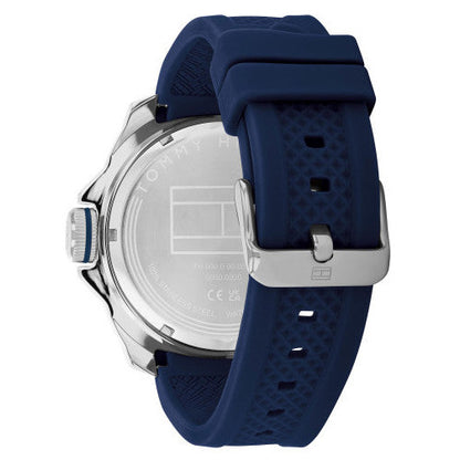 Correa de silicona azul del reloj Tommy Hilfiger