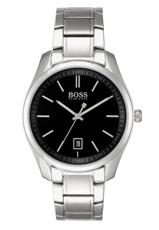 Reloj Hugo Boss Circuit con diseño unicolor y cierre deployante tipo mariposa