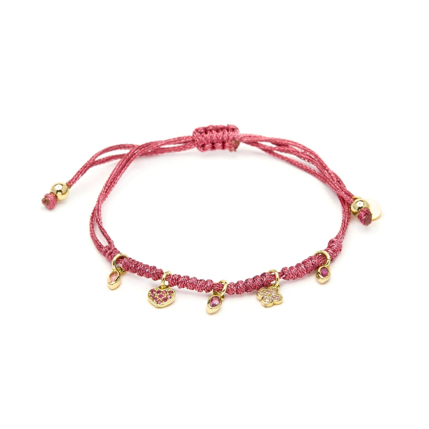 Pulsera de Plata de Ley 925 y Circonita Multicolor acabado en oro amarillo 18k - Dahu