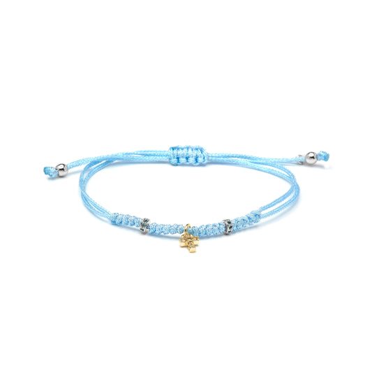 Pulsera de Plata de Ley 925 y Circonita Multicolor acabado en oro amarillo 18k - Modry