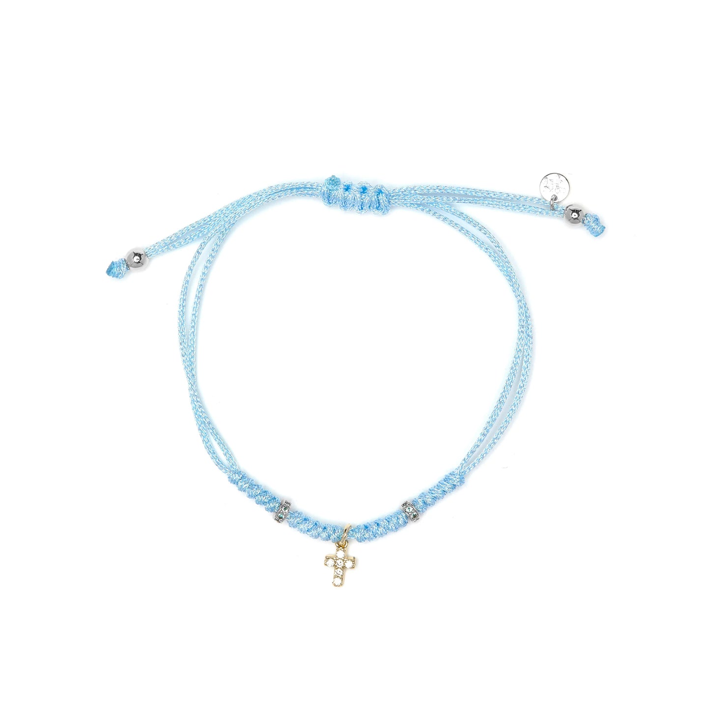 Pulsera de Plata de Ley 925 y Circonita Multicolor acabado en oro amarillo 18k - Modry