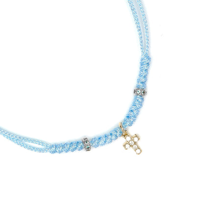 Pulsera de Plata de Ley 925 y Circonita Multicolor acabado en oro amarillo 18k - Modry