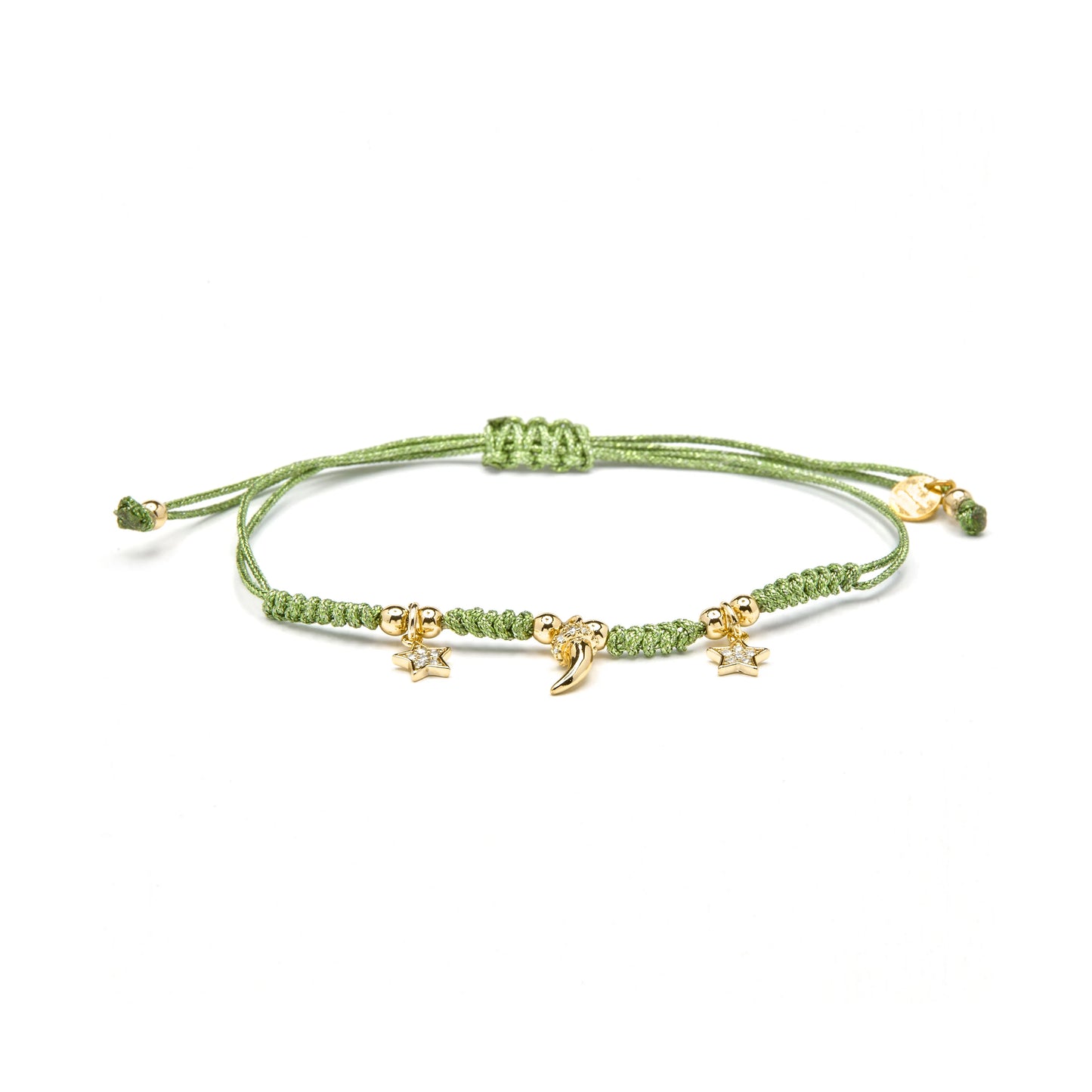 Pulsera de Plata de Ley 925 y Circonita Multicolor acabado en oro amarillo 18k - Esli