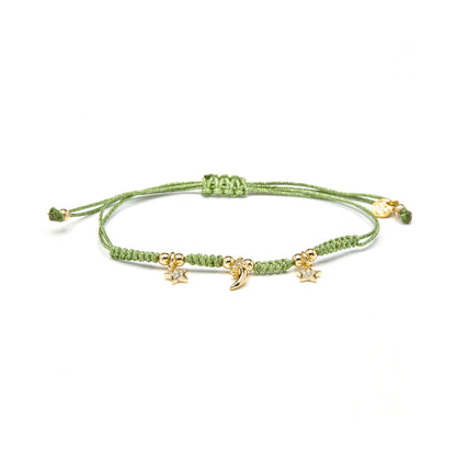 Pulsera de Plata de Ley 925 y Circonita Multicolor acabado en oro amarillo 18k - Esli