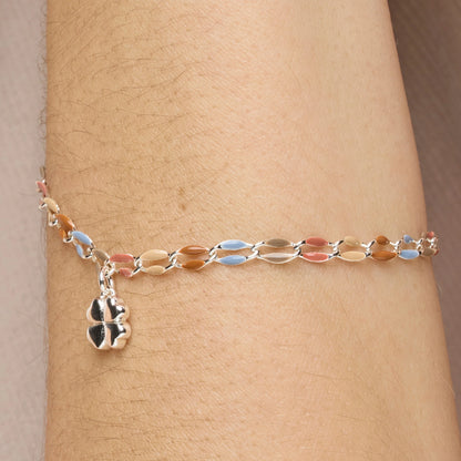 Pulsera de Plata de Ley 925 y Lacado Multicolor acabado rodio - Niryan