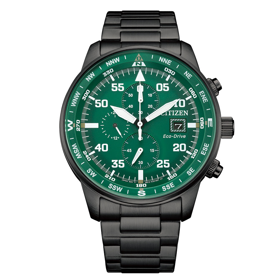 Reloj Citizen Eco Drive Aviator Crono CA0885-54X