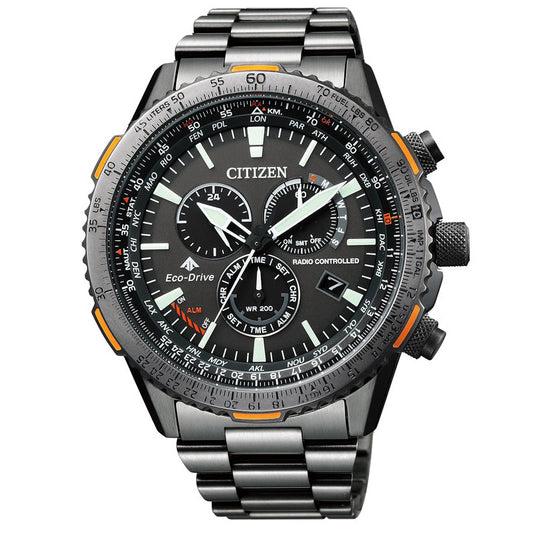 Reloj Citizen Radiocontrolado Negro Acero