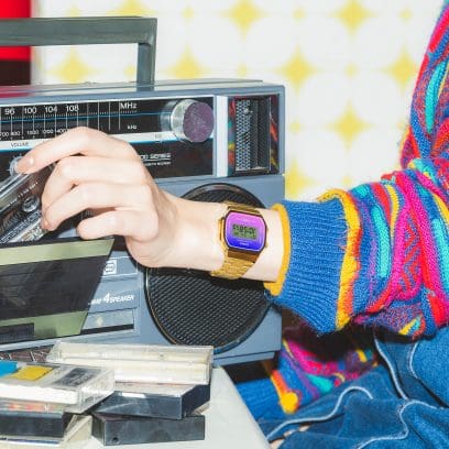 Reloj Casio A168WERG-2AEF - puesto en la muñeca