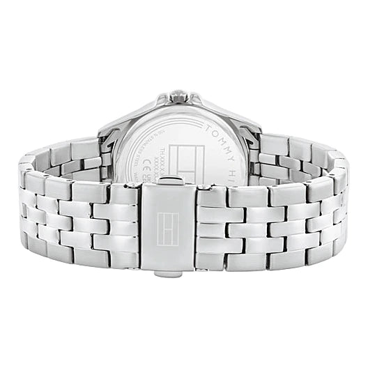 Brazalete de eslabones de acero inoxidable del reloj Tommy Hilfiger Mujer