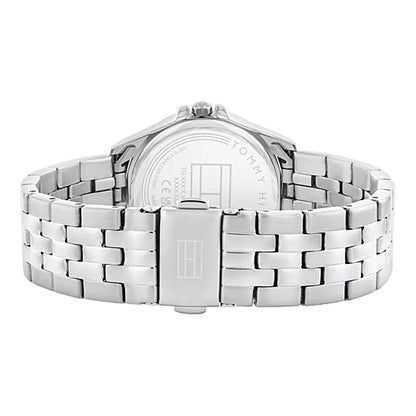 Brazalete de eslabones de acero inoxidable del reloj Tommy Hilfiger Mujer