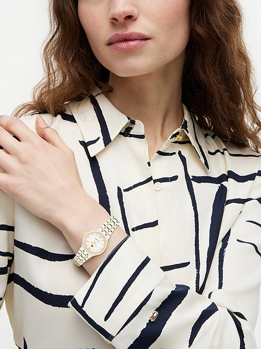 Reloj Tommy Hilfiger acero bicolor con esfera nacarada