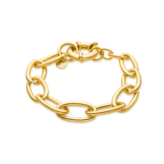 Pulsera acabada en oro amarillo 18K - Nelo