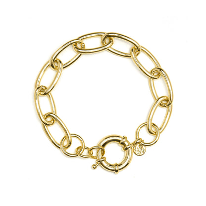 Pulsera acabada en oro amarillo 18K - Nelo