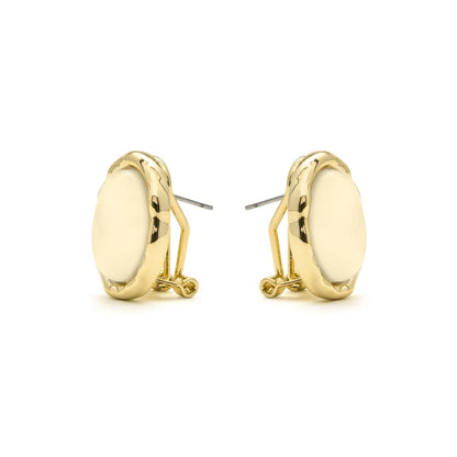 Pendientes de Ojo de Gato acabado en oro amarillo 18k - Kadrea