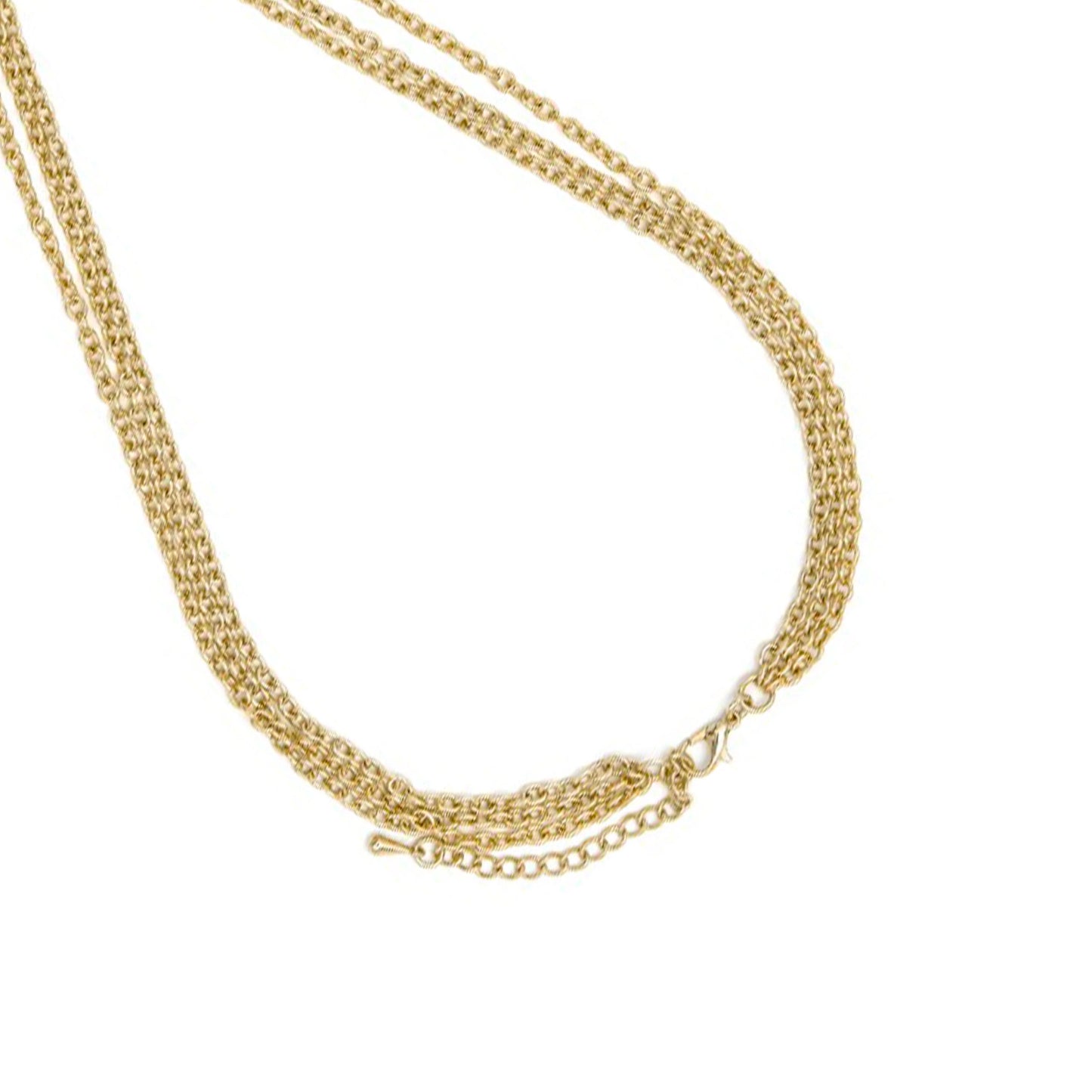 Collar de Ojo de Gato Multicolor acabado en oro amarillo 18k - Zalya