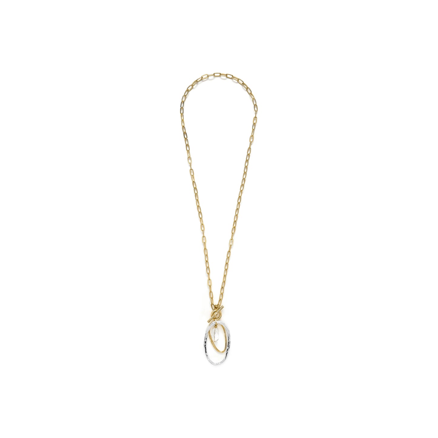 Collar de Perla Blanca acabado en oro amarillo 18k - Belefi