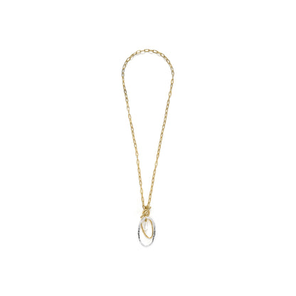 Collar de Perla Blanca acabado en oro amarillo 18k - Belefi