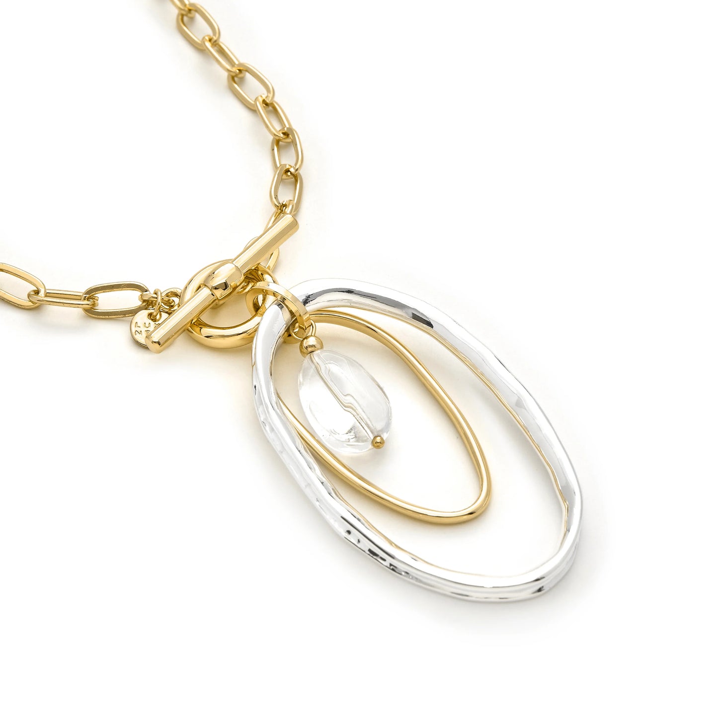 Collar de Perla Blanca acabado en oro amarillo 18k - Belefi