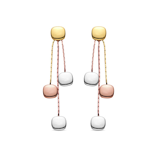 Pendientes acabados en oro amarillo 18K - Daphus