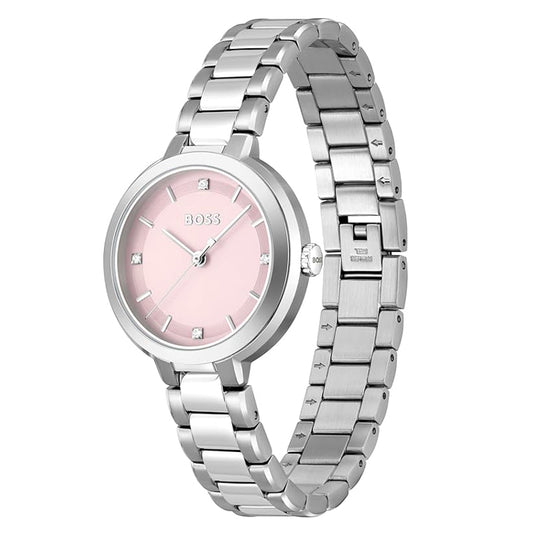 Reloj Hugo Boss Sena 34 mm para mujer con caja redonda y diseño moderno y elegante