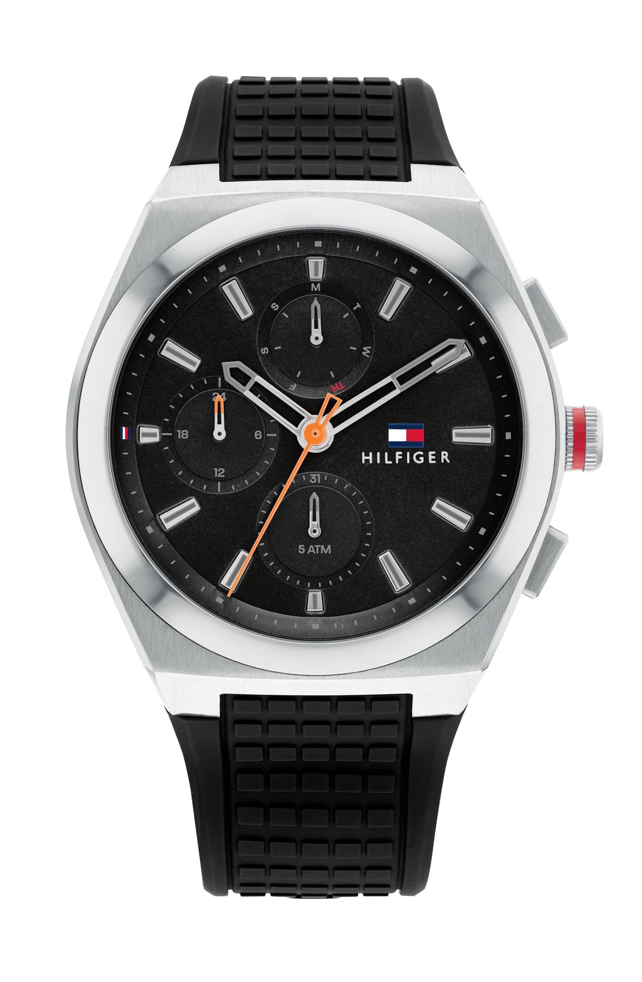 Esfera negra multifunción del reloj Tommy Hilfiger Connor