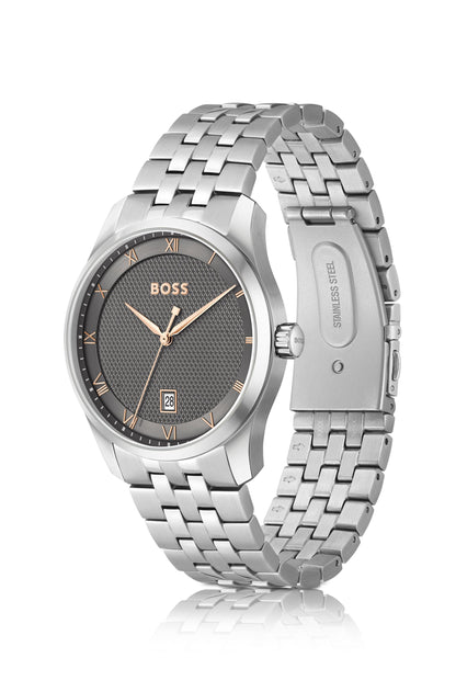 Reloj BOSS Principle 1514116, vista en perspectiva sobre fondo blanco