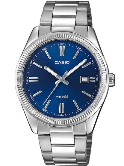 Reloj Casio MTP-1302PD-2AVEF, vista frontal con fondo blanco