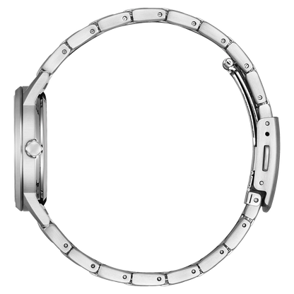 Reloj de mujer Citizen Eco-Drive Pair EW2720-57A de acero con esfera blanca, vista lateral