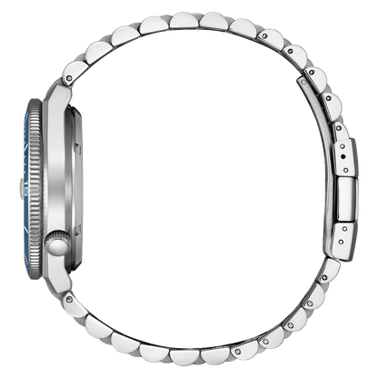 Vista lateral del reloj Citizen Tsuyosa Shore NJ0231-56L