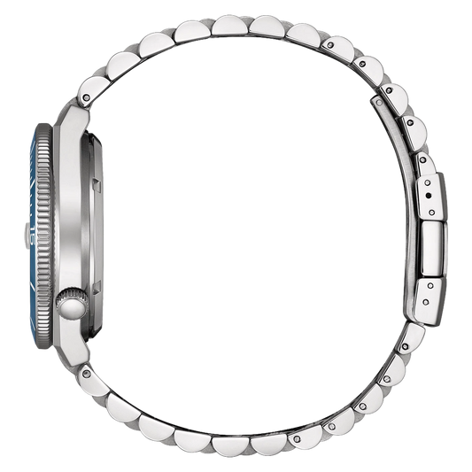 Vista lateral del reloj Citizen Tsuyosa Shore NJ0231-56L