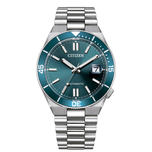 Reloj Citizen Tsuyosa Shore NJ0231-56L con esfera azul y brazalete de acero