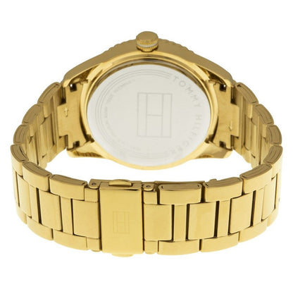 Brazalete de cadena de acero chapado en dorado del reloj Tommy Hilfiger Mujer