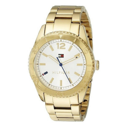 Reloj Tommy Hilfiger para mujer con caja de acero inoxidable de 36 mm y esfera blanca