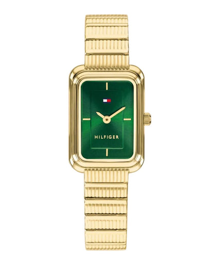 Reloj de mujer Tommy Hilfiger Daisy 1782934 dorado con esfera verde, vista frontal