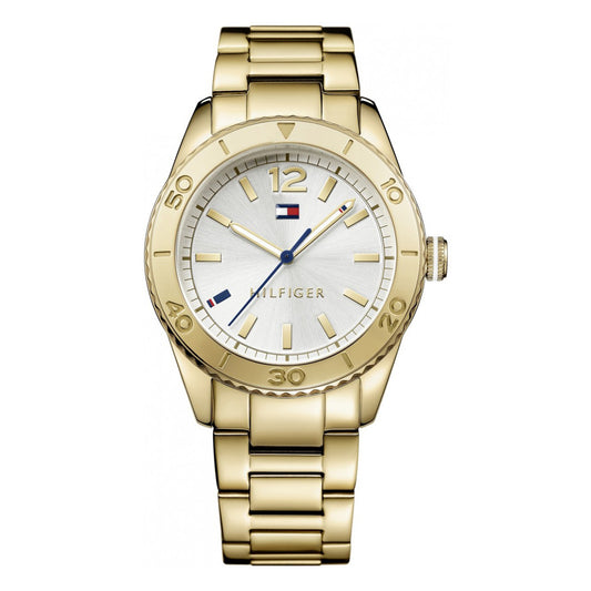 Esfera blanca del reloj Tommy Hilfiger Mujer con logo de la marca
